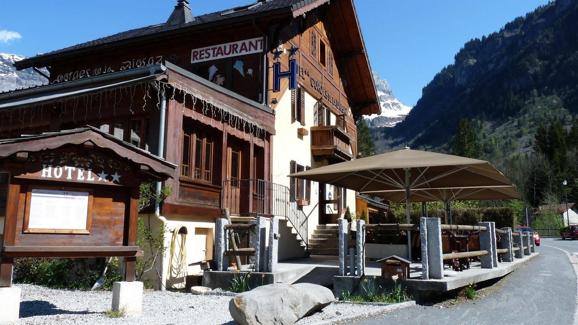 Auberge Des Gorges Servoz Eksteriør billede
