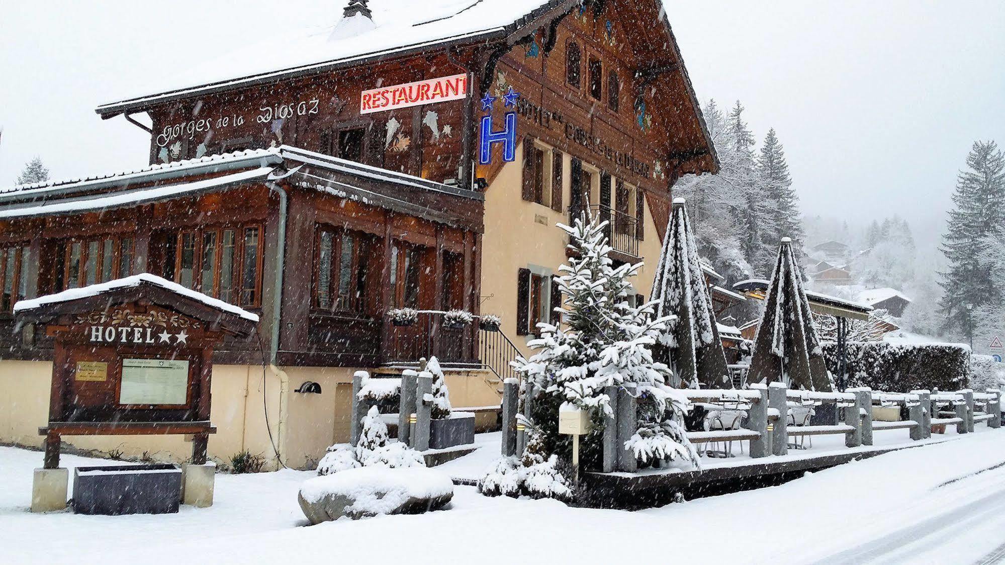 Auberge Des Gorges Servoz Eksteriør billede